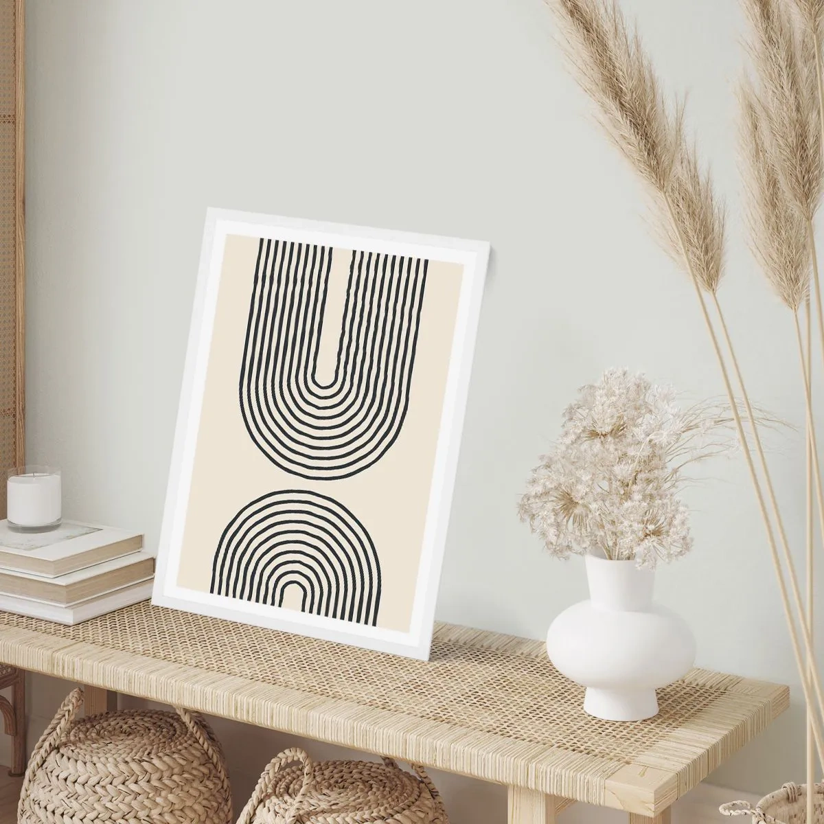 Poster in einem weißen Rahmen - In einem Moment ... - 61x91 cm