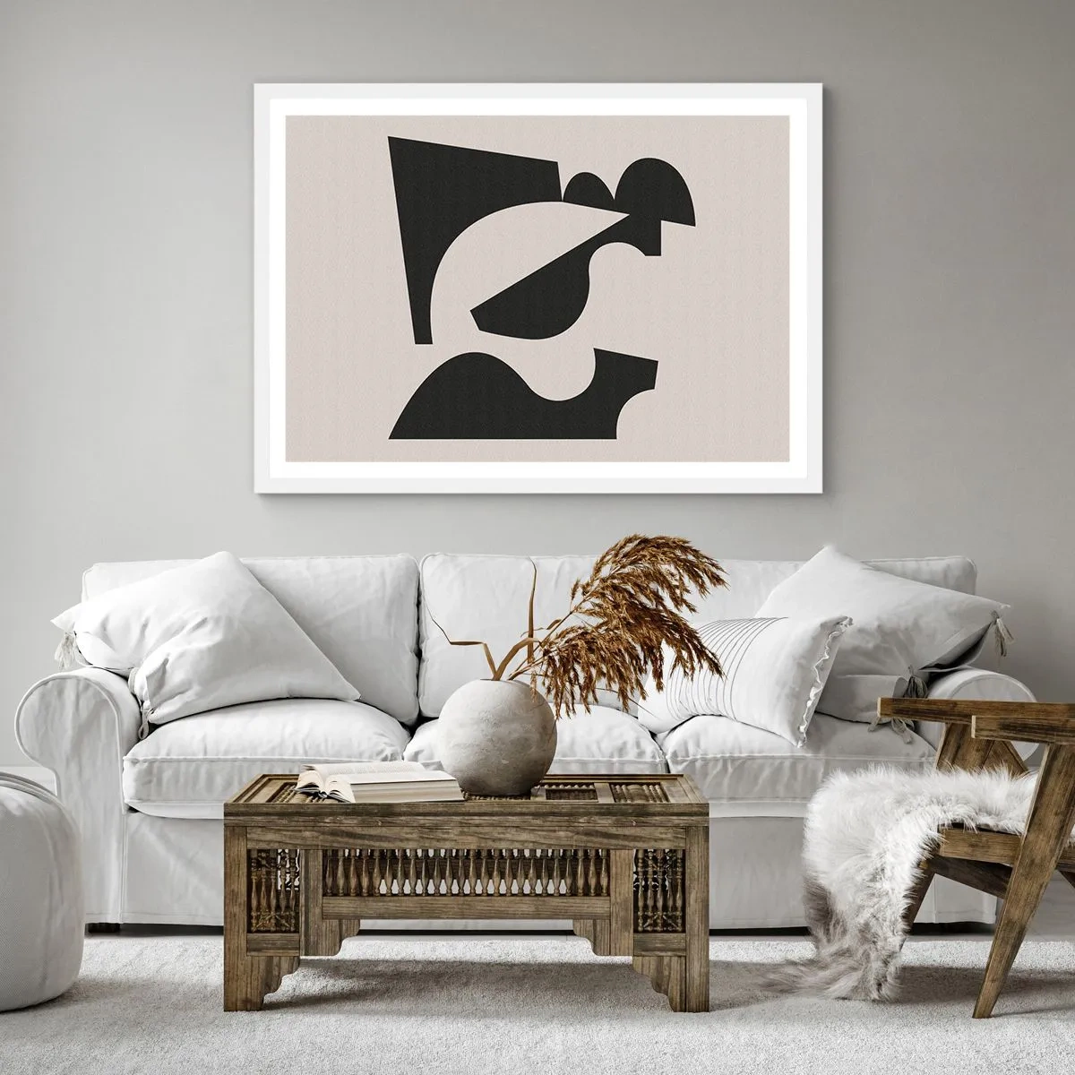 Poster in einem weißen Rahmen - Zum Selbstbauen - 30x30 cm