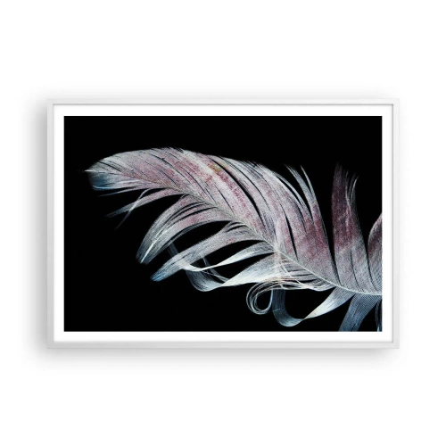 Poster in einem weißen Rahmen - Denke an Berührung - 100x70 cm