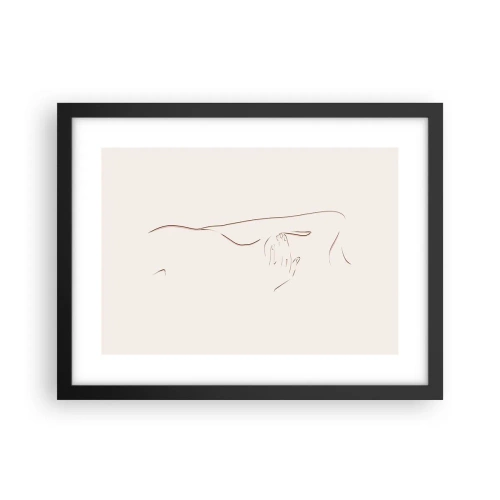 Poster in einem schwarzem Rahmen - Die Form des Verlangens - 40x30 cm