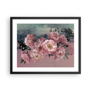 Poster in einem schwarzem Rahmen - Der Höhepunkt der Romantik - 50x40 cm