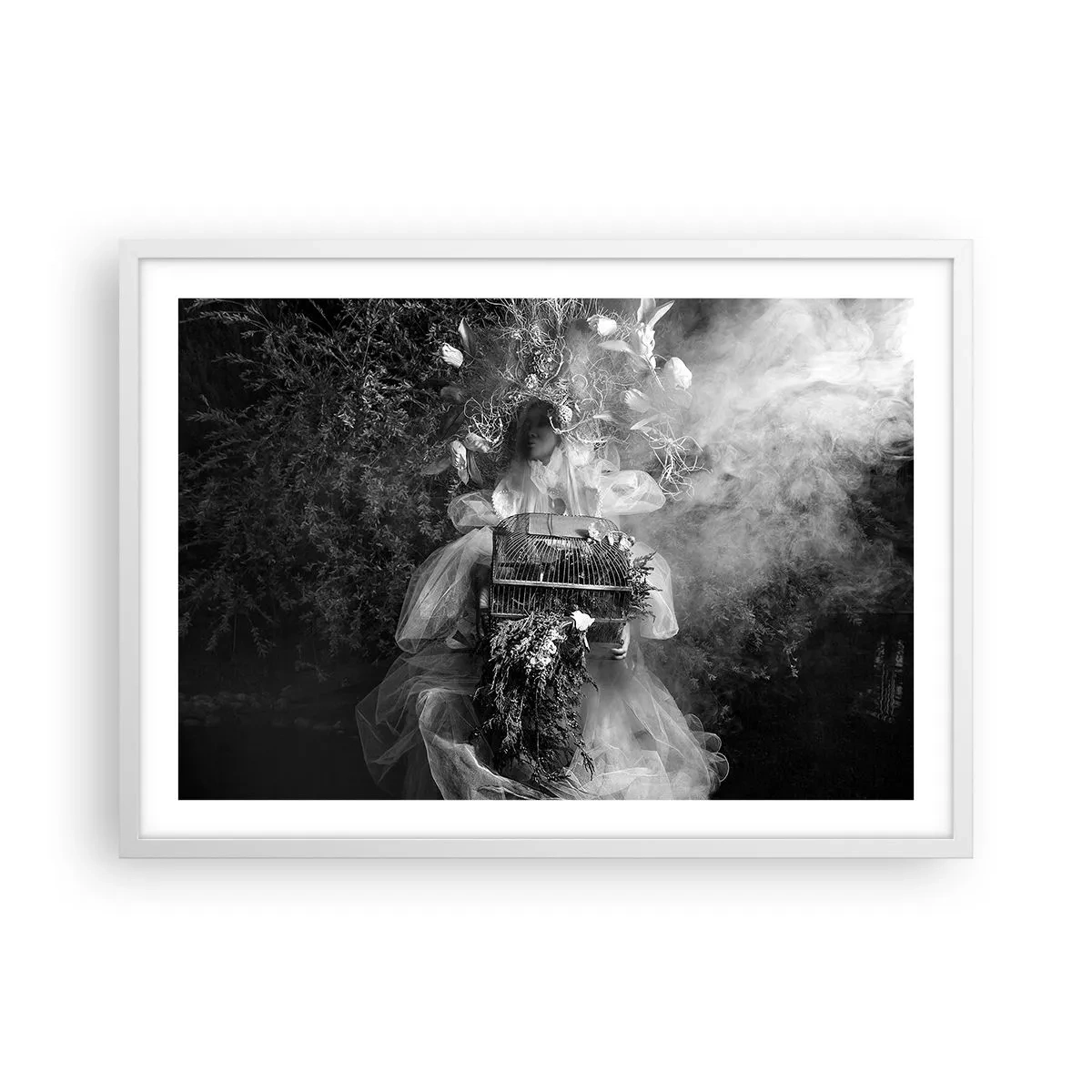 Poster in einem weißen Rahmen - Mutter selbst - Natur - 70x50 cm