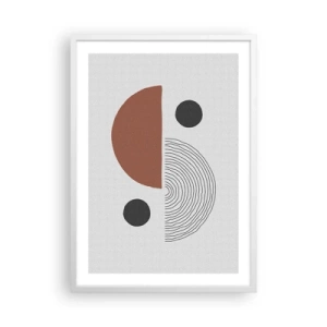 Poster in einem weißen Rahmen - Perfektion des Rades - 50x70 cm