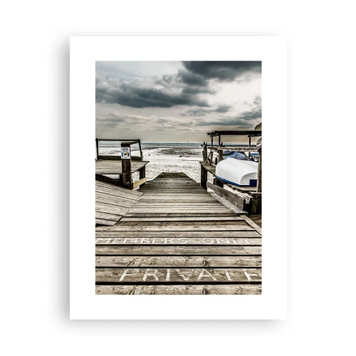 Poster - Mitternachtsstrand - 30x40 cm