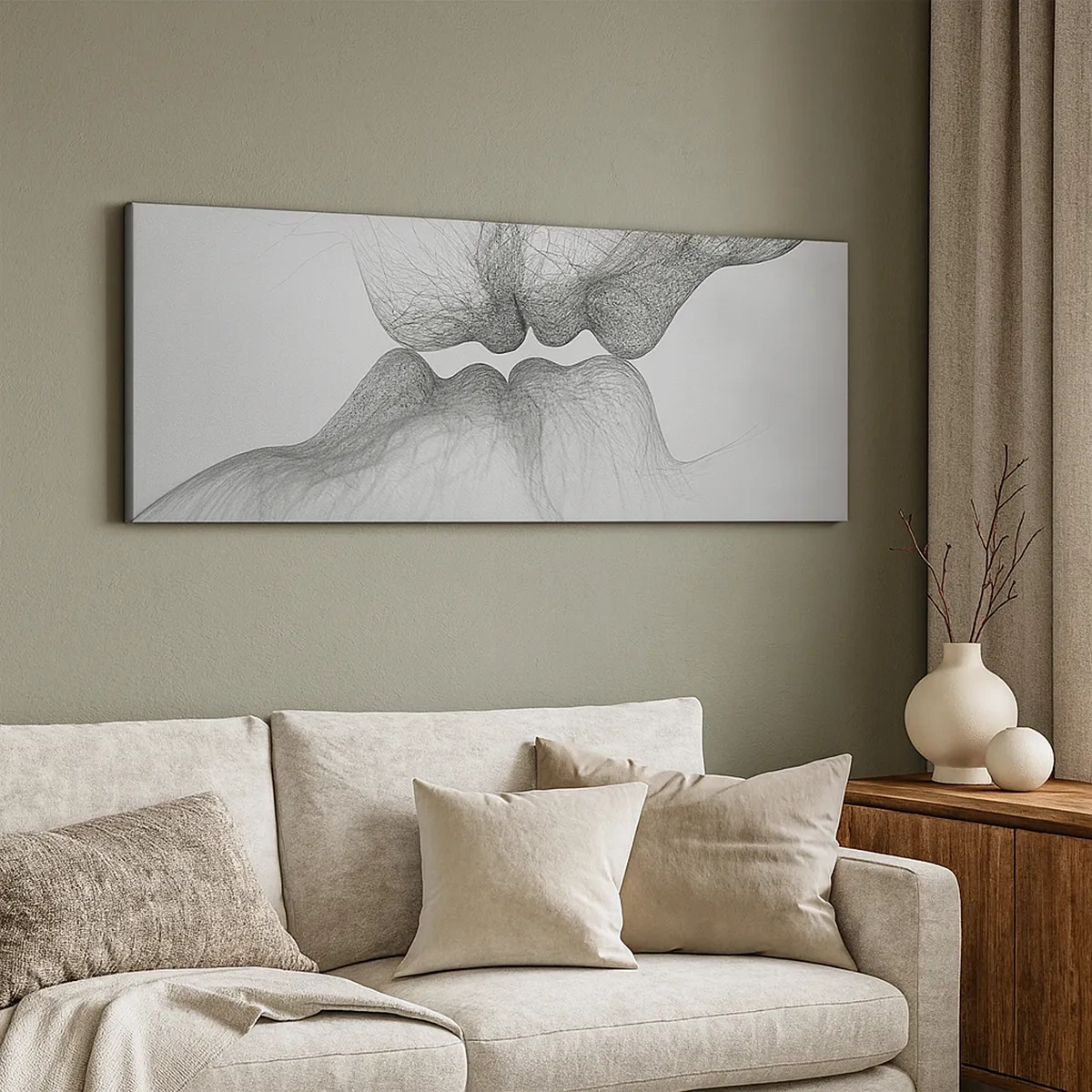 Bild auf Leinwand - Leinwandbild - Kuss des Windes - 30x30 cm