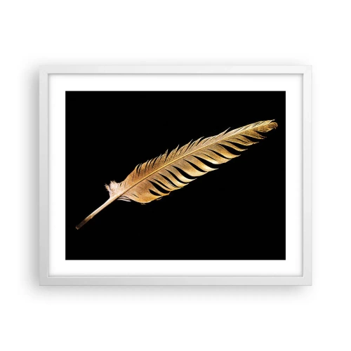 Poster in einem weißen Rahmen - Er hat ein ungewöhnliches Schreibtalent ... - 50x40 cm