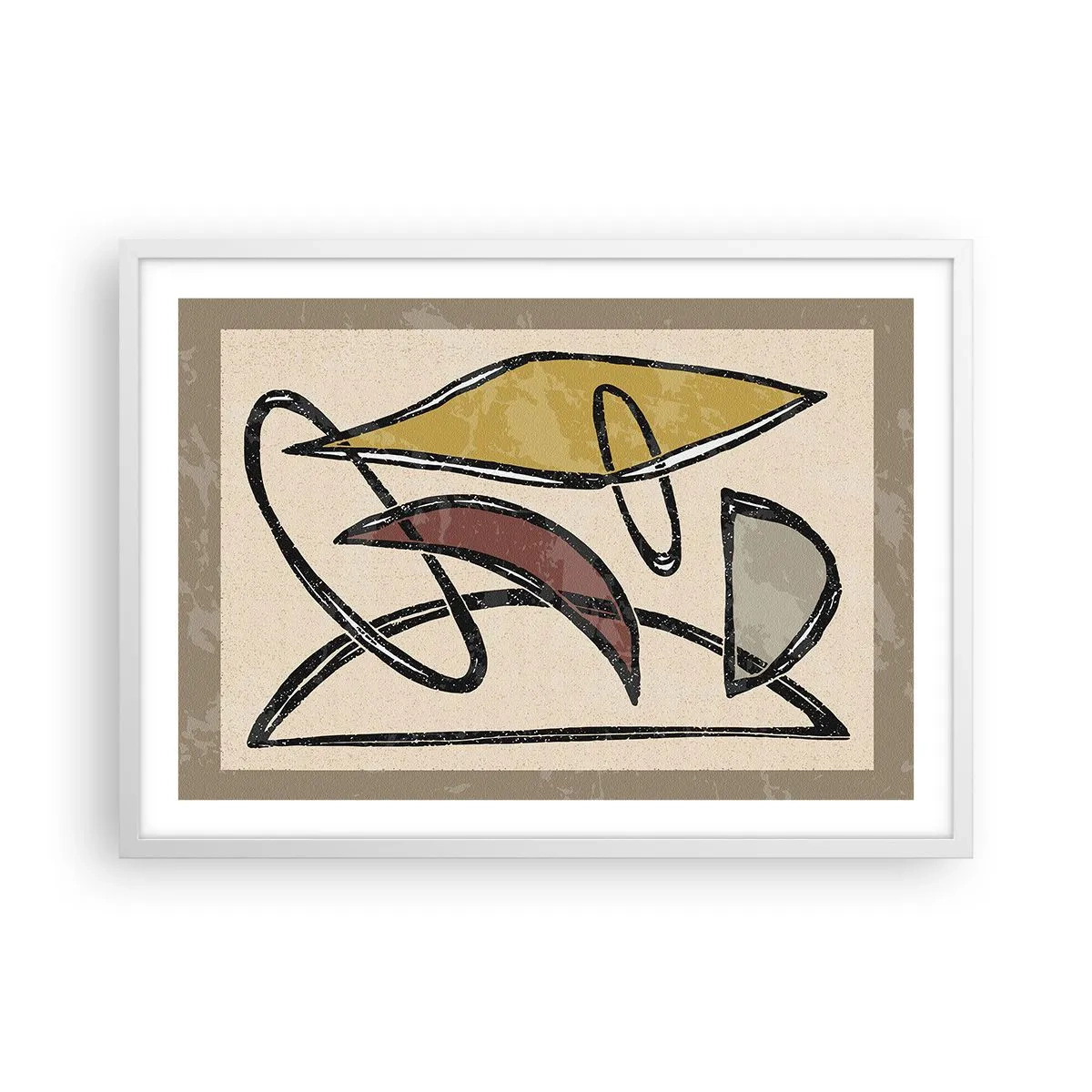 Poster in einem weißen Rahmen - Vertikale und Horizontale - 70x50 cm