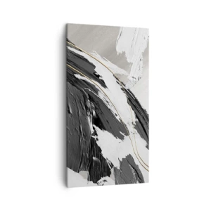 Bild auf Leinwand - Leinwandbild - Abstraktion in großem Stil - 45x80 cm