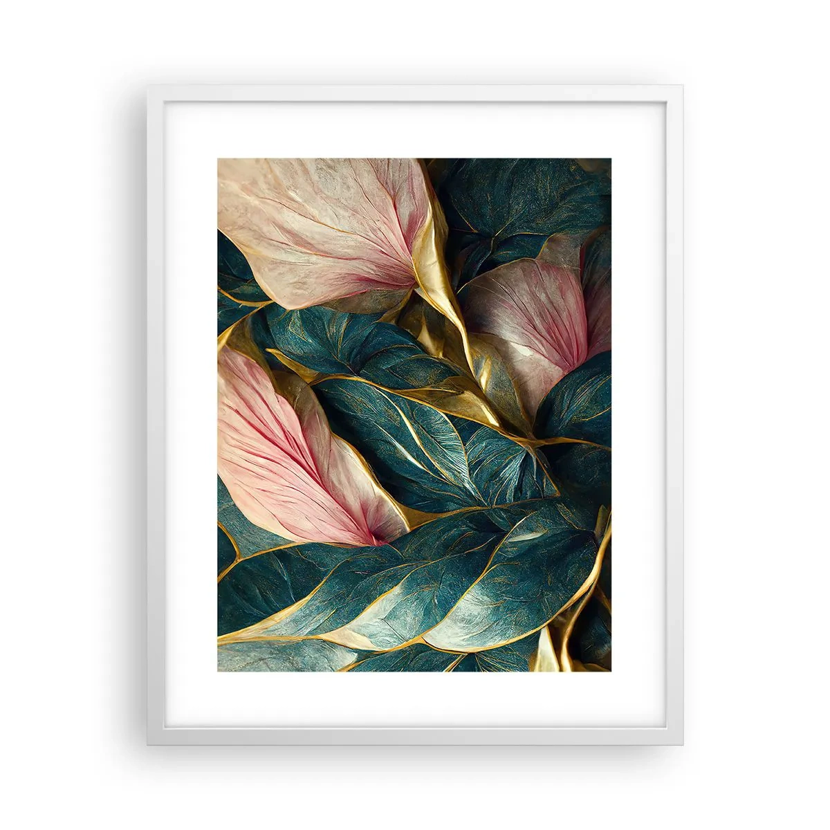 Poster in einem weißen Rahmen - Natürliche Eleganz und Stil - 40x50 cm