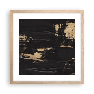 Poster in einem Rahmen aus heller Eiche - Spur einer Berührung - 40x40 cm