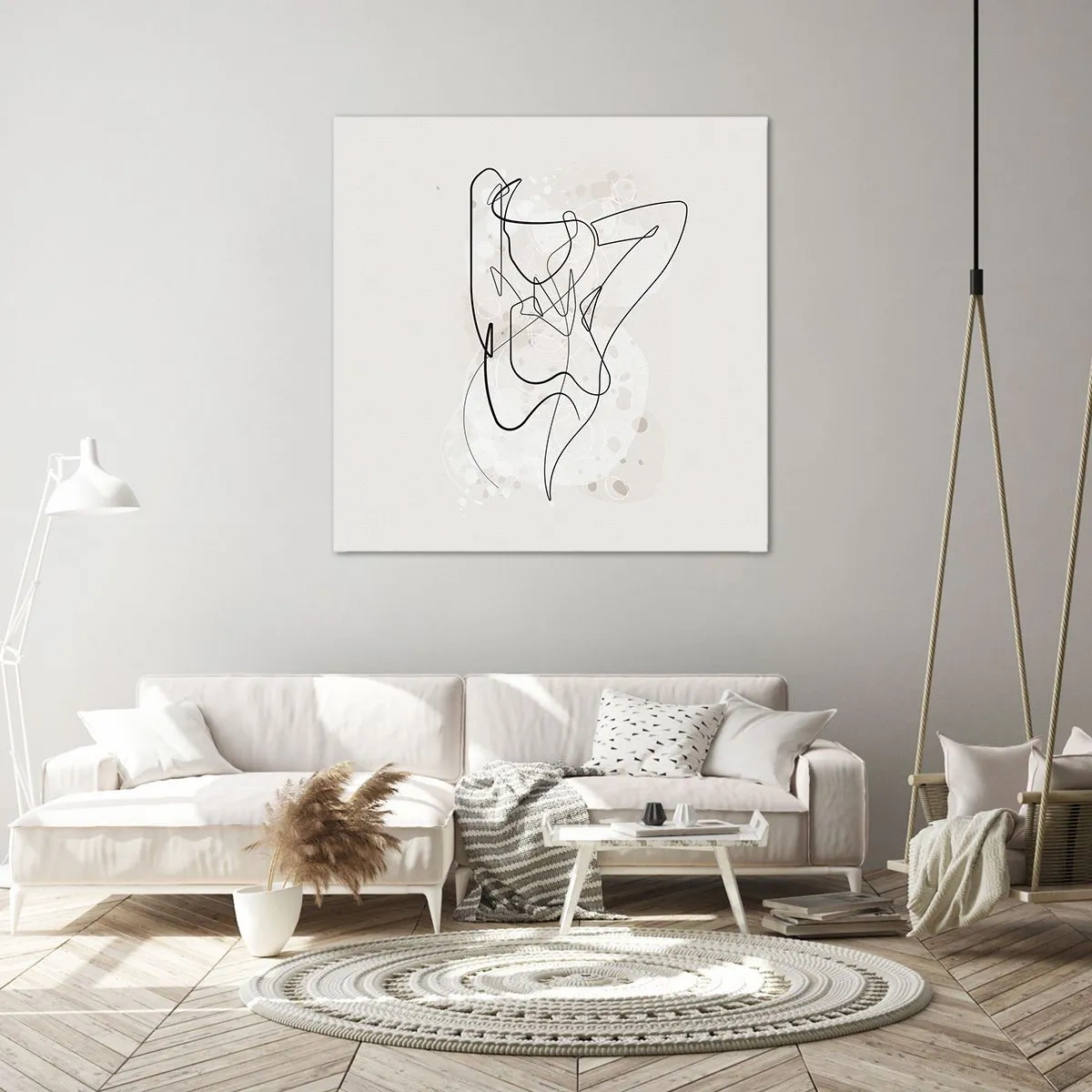 Bild auf Leinwand - Leinwandbild - Die Kunst der Verführung - 40x40 cm