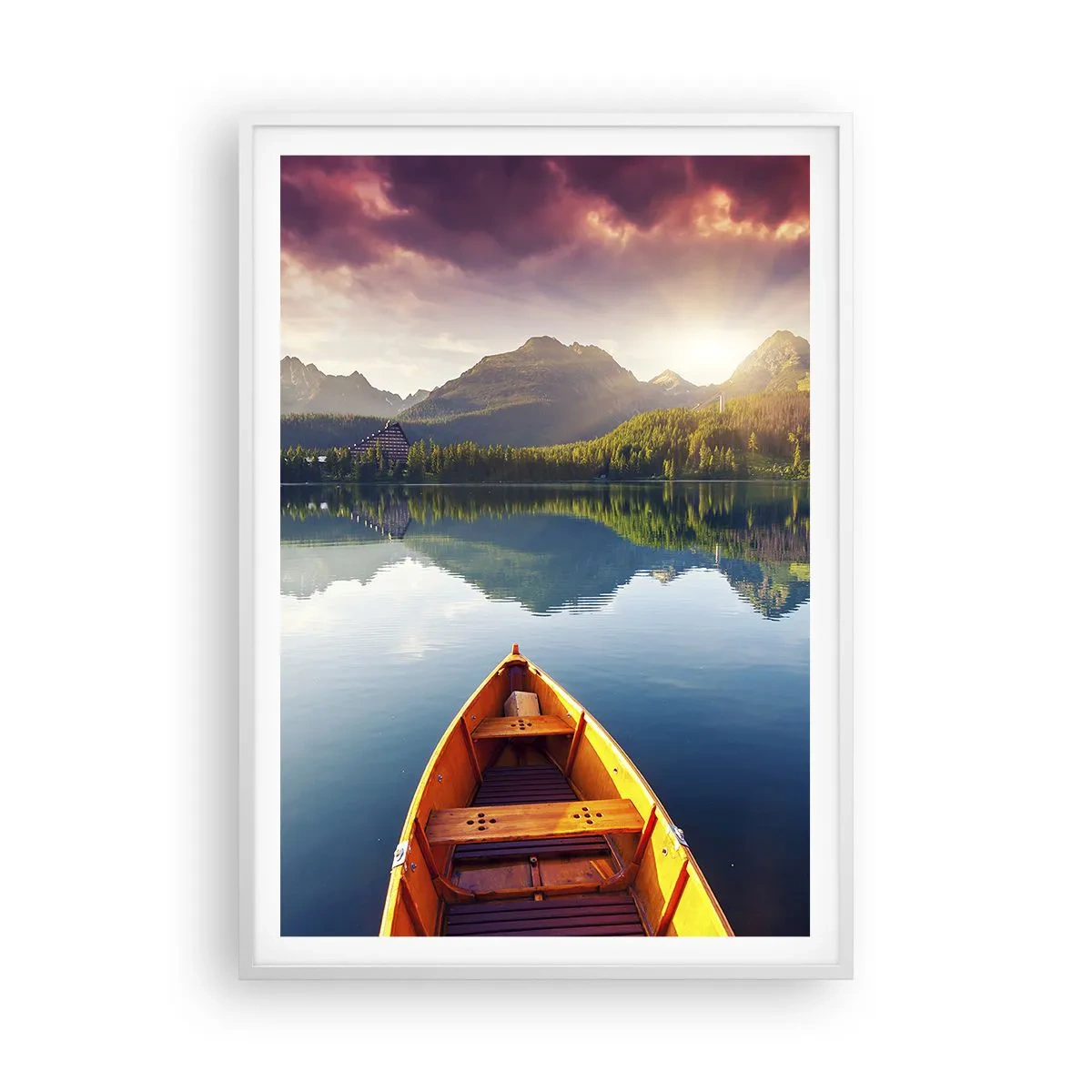 Poster in einem weißen Rahmen - Nichts gegen die Natur - 70x100 cm