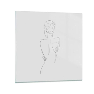 Glasbild - Bild auf glas - Körpermusik - 40x40 cm