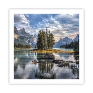 Poster - An dem tollen und sauberen Wasser ... - 60x60 cm