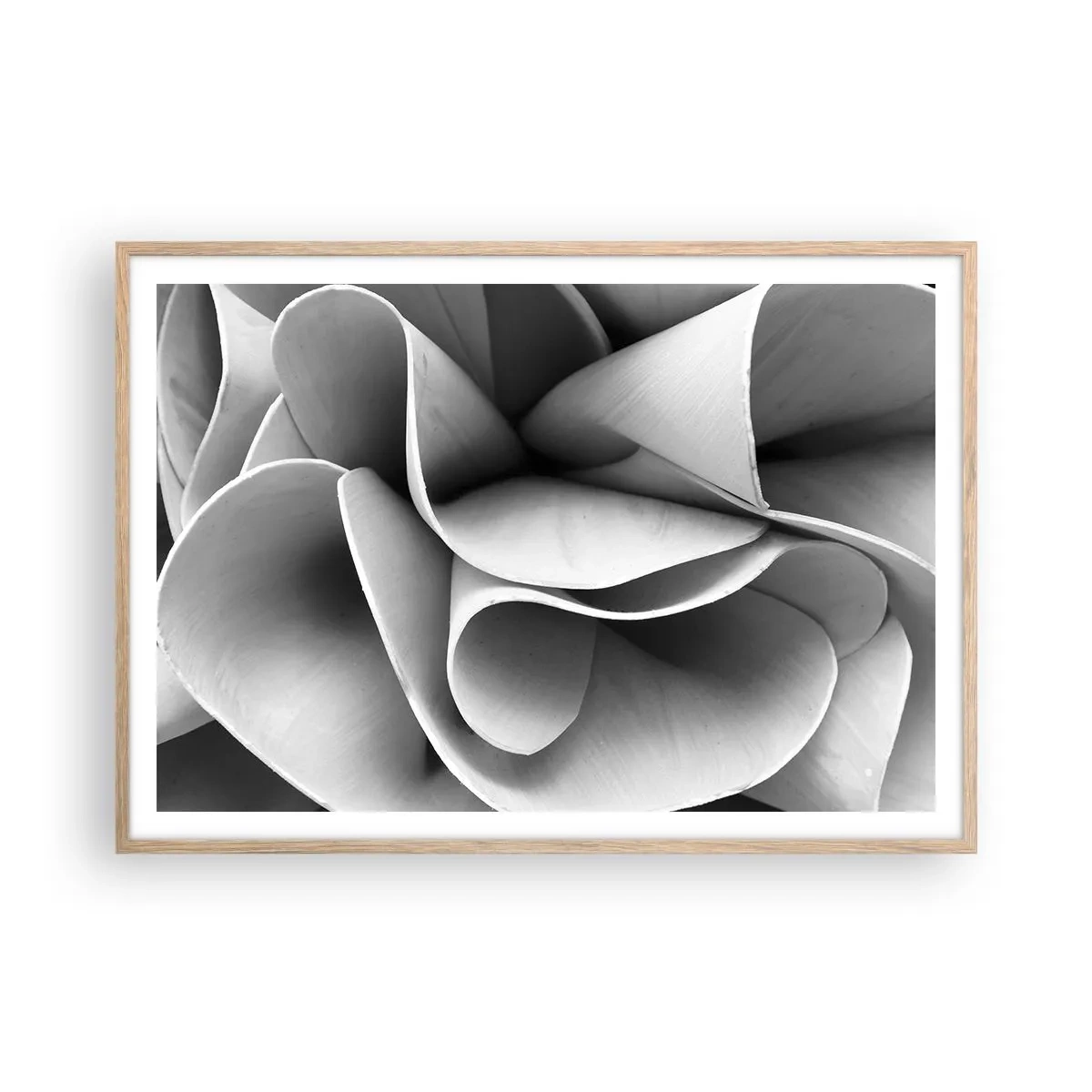 Poster in einem Rahmen aus heller Eiche - Es passiert im Weltraum - 100x70 cm