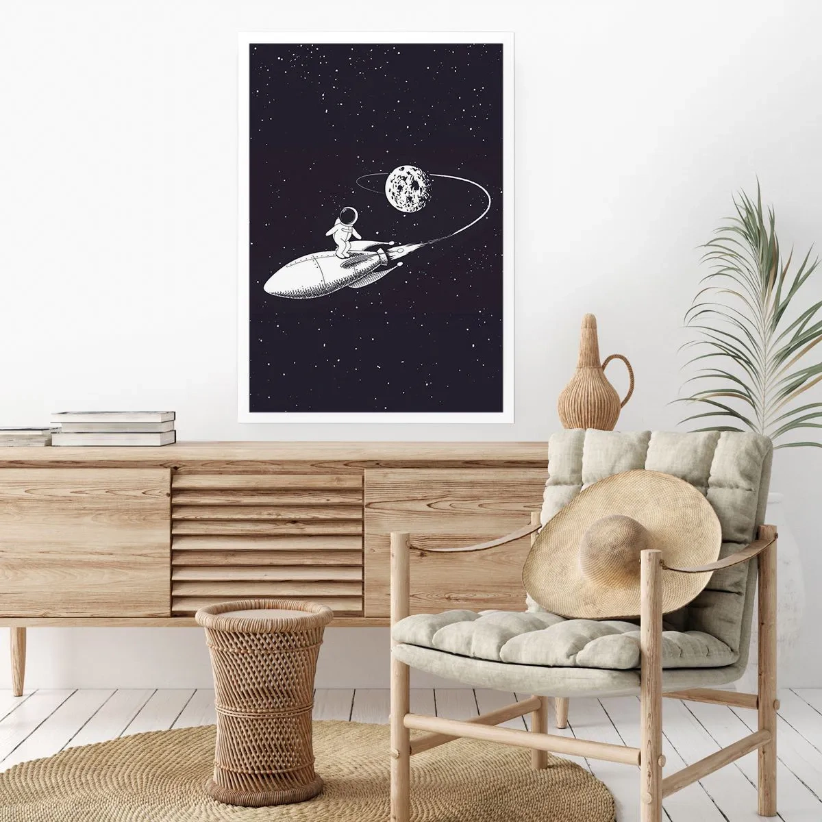 Poster - Weltraumsurfer - 70x100 cm