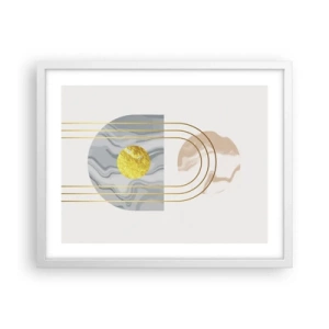 Poster in einem weißen Rahmen - Helligkeit und Brillanz - 50x40 cm