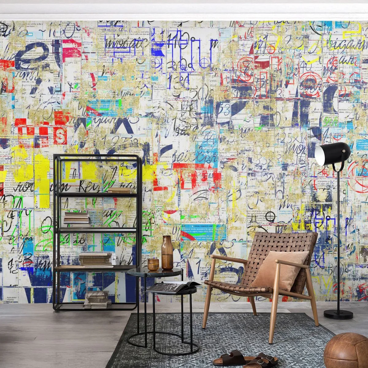 Fototapete Standard Eco - Es freut einfach die Augen - Graffiti, Wandgemälde, Jugend - 350x256 cm