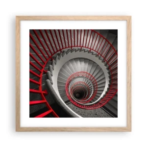 Poster in einem Rahmen aus heller Eiche - Architekturspaß - 40x40 cm