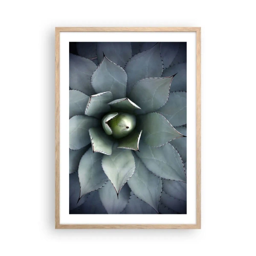 Poster in einem Rahmen aus heller Eiche - Es lockt an und warnt - 50x70 cm