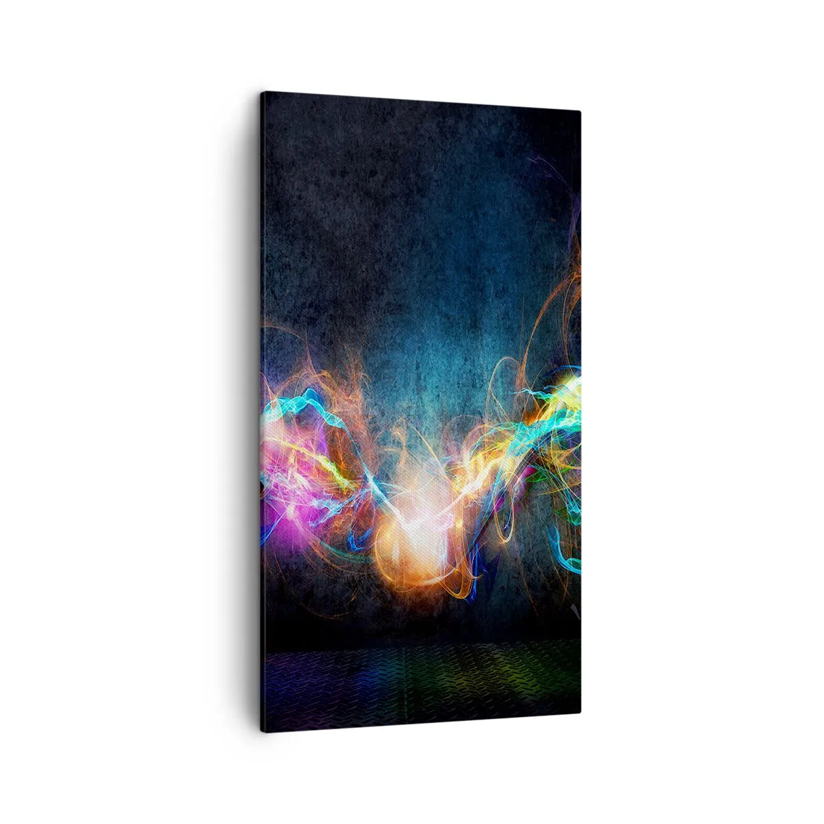 Bild auf Leinwand - Leinwandbild - Freudig gegen die Dunkelheit - 45x80 cm