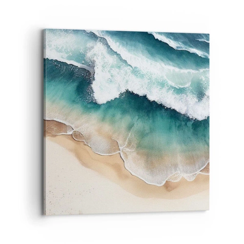 Bild auf Leinwand - Leinwandbild - Das ewige Treffen - 70x70 cm