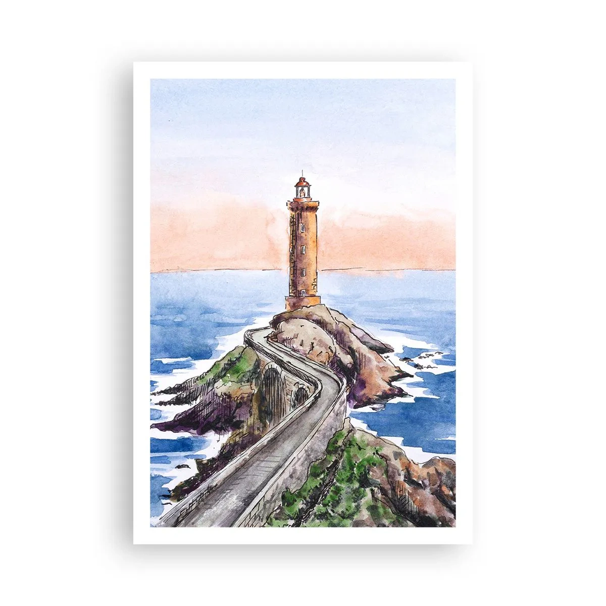 Poster - Dem Meer zugewandt - 70x100 cm