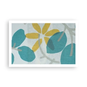 Poster - Unter den azurblauen Blättern - 91x61 cm