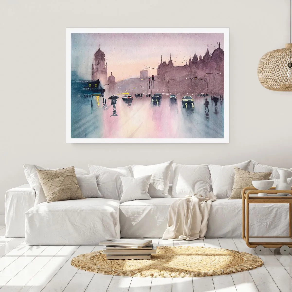 Poster - Im regnerischen Dunst - 50x40 cm