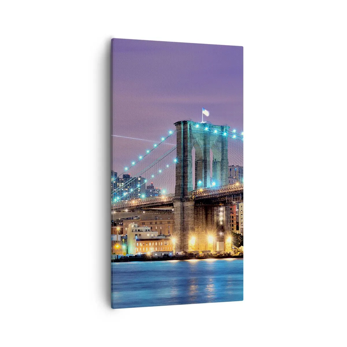 Bild auf Leinwand - Leinwandbild - Seit vielen Jahren die Brooklyn Bridge - 55x100 cm