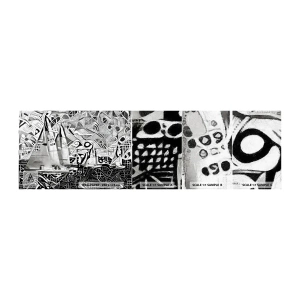 Fototapeten Muster Selbstklebend Deluxe Sticker - Zwischen den Wellen - Segeln, Kubismus, Stück - 100x30 cm