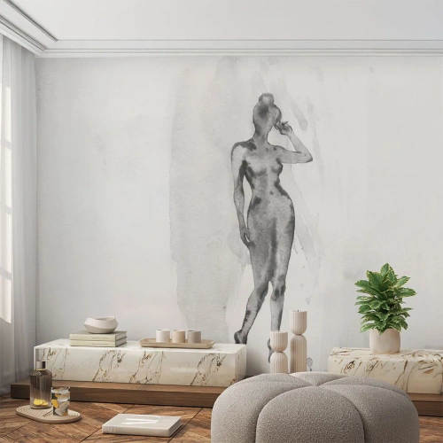 Fototapete Standard Eco - Eine Studie über das Ideal der Weiblichkeit - Frau, Weiblicher Körper, Grafik - 350x256 cm