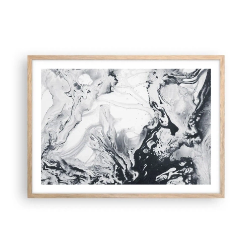 Poster in einem Rahmen aus heller Eiche - Das Innere der Erde - 70x50 cm