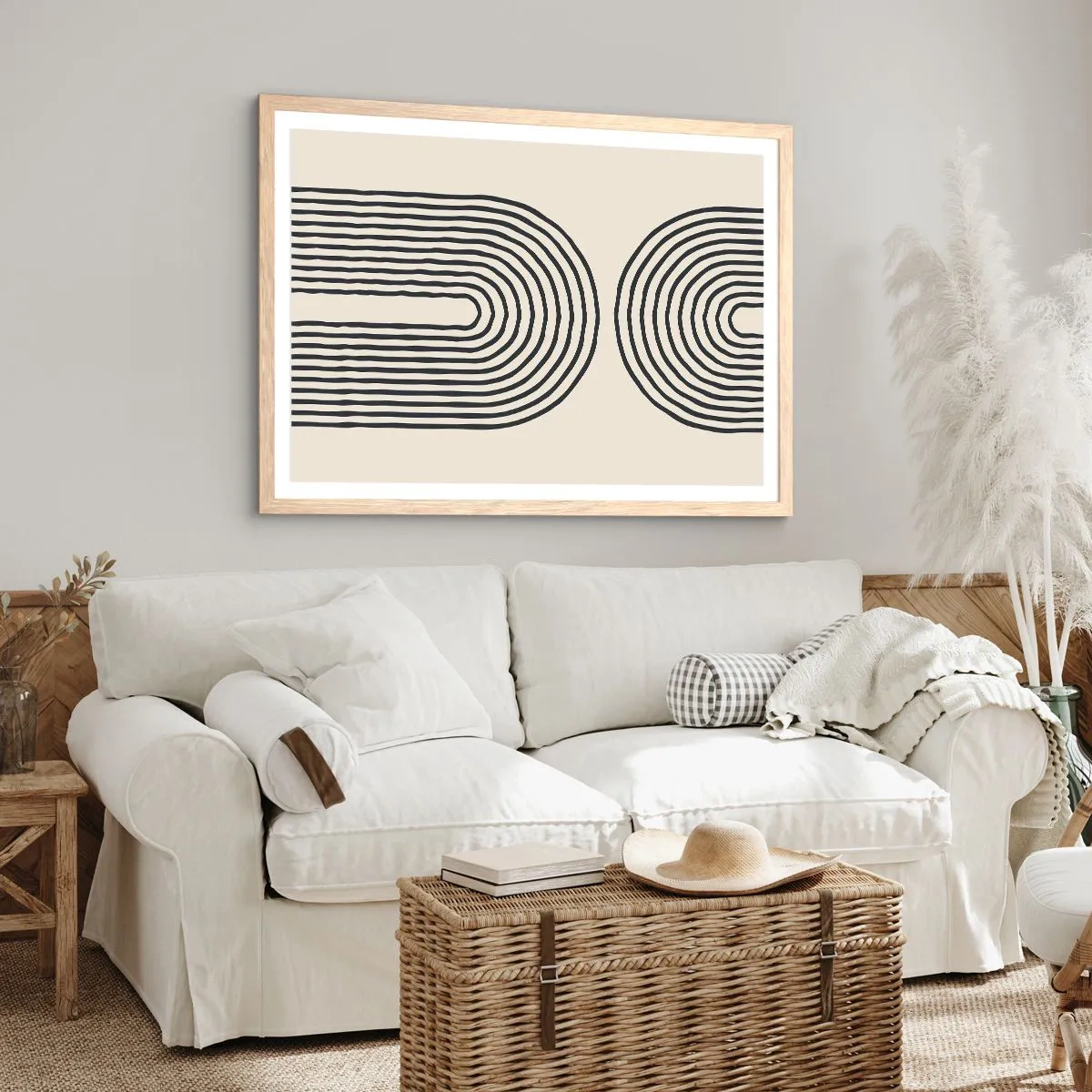 Poster in einem Rahmen aus heller Eiche - In einem Moment ... - 91x61 cm