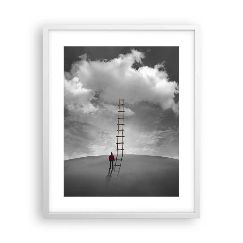 Poster in einem weißen Rahmen - Alles ist möglich - 40x50 cm