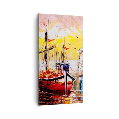 Bild auf Leinwand - Leinwandbild - Glückliche Rückkehr - 65x120 cm