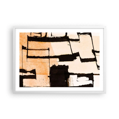 Poster in einem weißen Rahmen - Also doch Ordnung - 70x50 cm