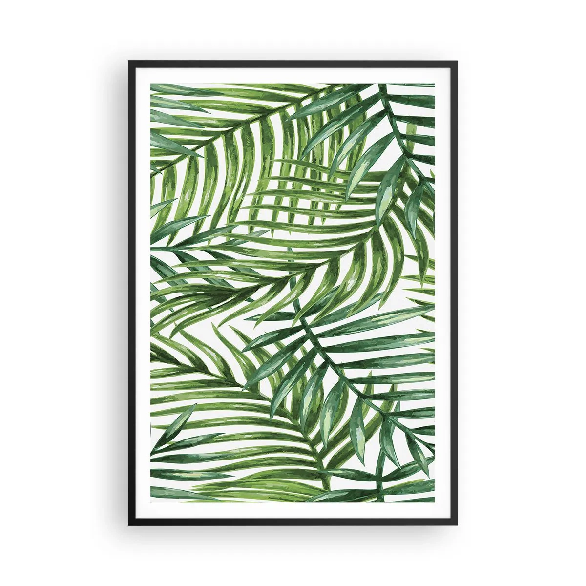 Poster in einem schwarzem Rahmen - Unter dem grünen Baldachin - 70x100 cm