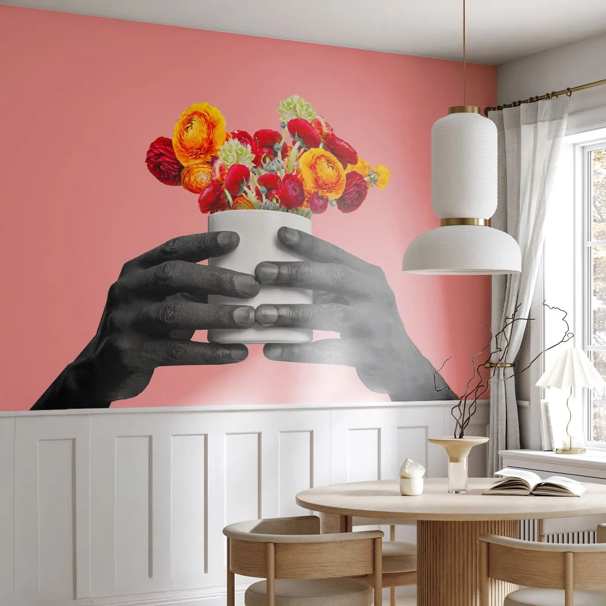 Selbstklebende Fototapete Deluxe Sticker - Die Apotheose des Lebens - Abstraktion, Stück, Blumen - 300x210 cm