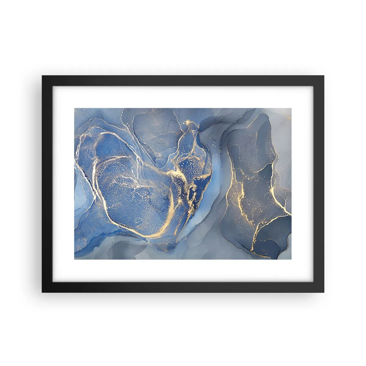 Poster in einem schwarzem Rahmen - Goldstaub - 40x30 cm