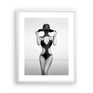 Poster in einem weißen Rahmen - Mein Name ist: Eleganz - 40x50 cm