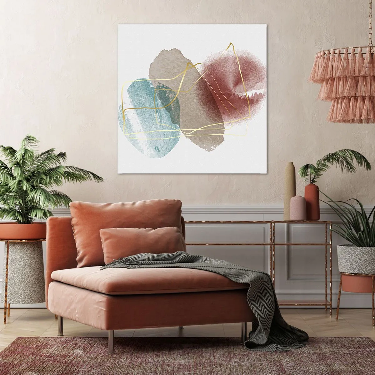 Bild auf Leinwand - Leinwandbild - Korallen des Weltraums - 50x50 cm