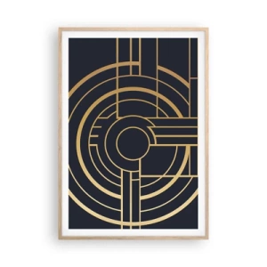 Poster in einem Rahmen aus heller Eiche - Wendungen der Dinge - 70x100 cm