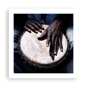 Poster - Lebe in deinem eigenen Rhythmus - 50x50 cm