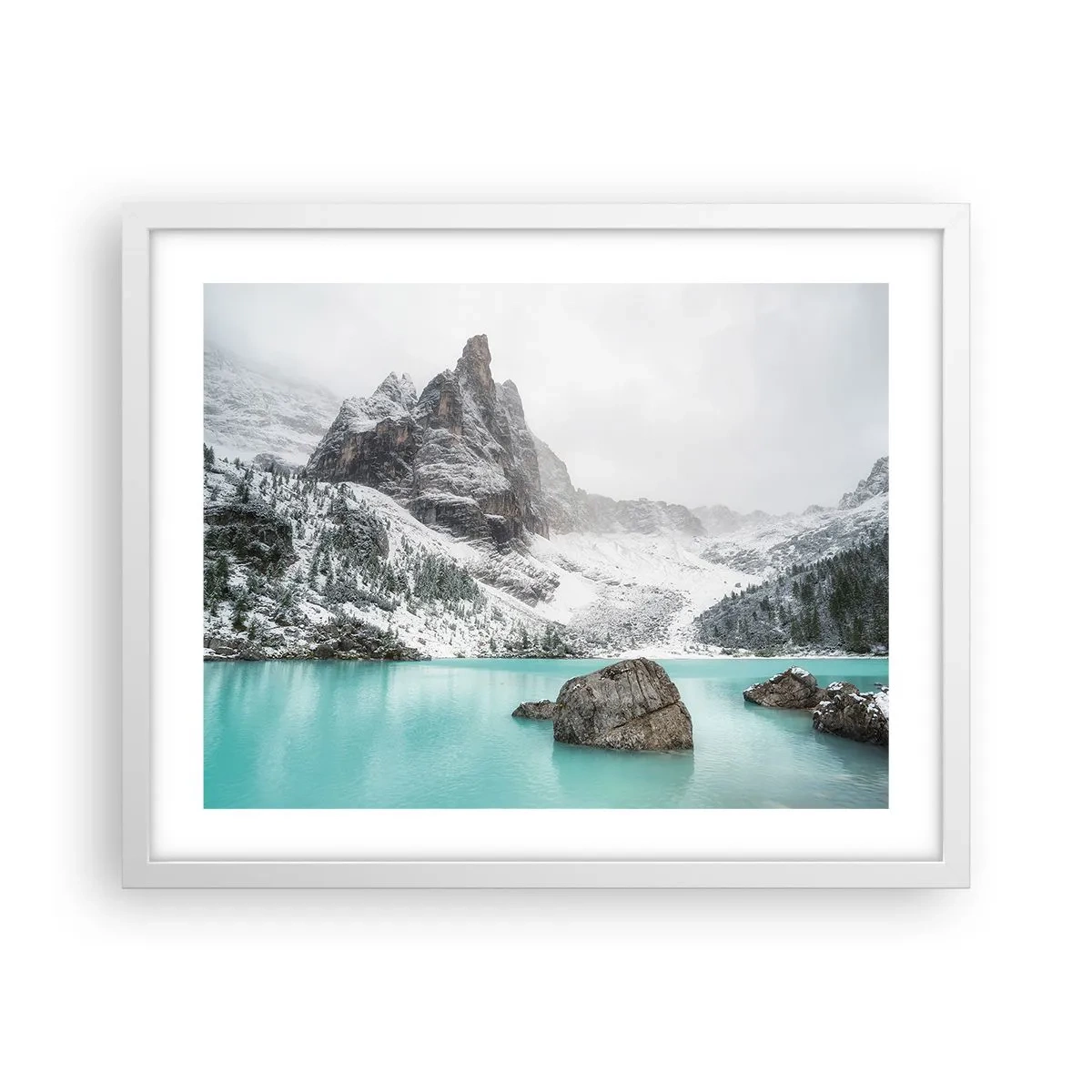 Poster in einem weißen Rahmen - Auf der Hut - 50x40 cm