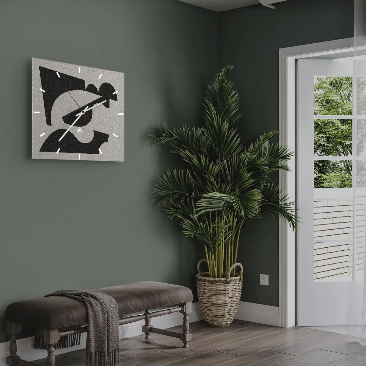 Wanduhr - Glasuhr - Zum Selbstbauen - 40x40 cm