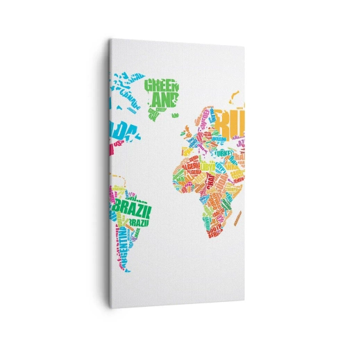 Bild auf Leinwand - Leinwandbild - Ich möchte sie alle treffen - 45x80 cm