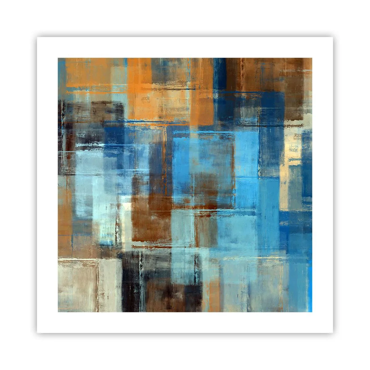 Poster - Durch den blauen Schleier - 50x50 cm