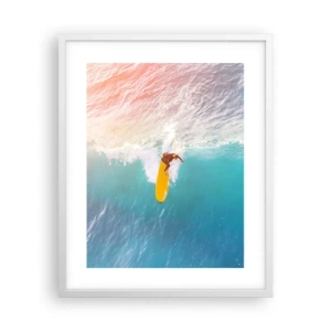 Poster in einem weißen Rahmen - Der Ozeanreiter - 40x50 cm