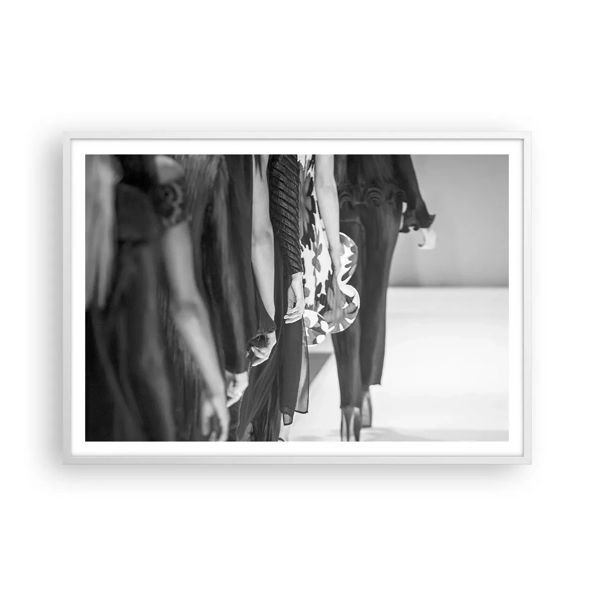 Poster in einem weißen Rahmen - Eine stilvolle Parade - 100x70 cm